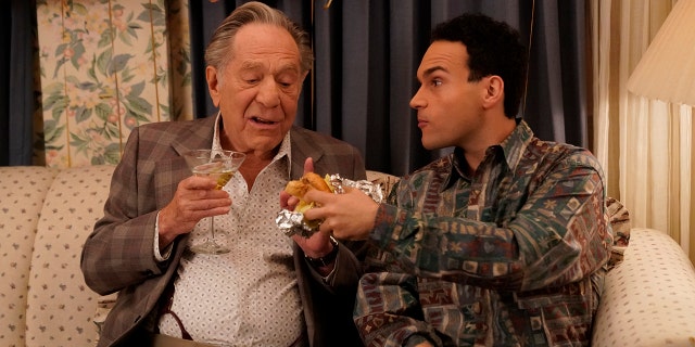 George Segal and Troy Gentile in 'The Goldbergs.' (Lisa Rose/ABC via Getty Images)