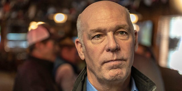 Gov. Greg Gianforte, R-Mont., is pictured in 2018 in Pray, Montana. Gianforte has opposed a BLM proposal to allow bison grazing in the state.