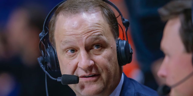 ESPN broadcaster Dan Dakich is seen during the Illinois Fighting Illini and Michigan State Spartans game at State Farm Center on February 5, 2019, in Champaign, Illinois. (Photo by Michael Hickey/Getty Images)