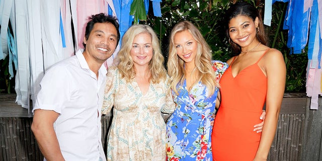 (L-R): Yu Tsai, MJ Day, Camille Kostek and Danielle Herrington attend the Sports Illustrated Swimsuit 2019 Model Search Open Casting Call During Miami Swim Week - Day 1 at the W Hotel on July 12, 2019, in Miami, Florida.