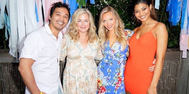 (L-R): Yu Tsai, MJ Day, Camille Kostek and Danielle Herrington attend the Sports Illustrated Swimsuit 2019 Model Search Open Casting Call During Miami Swim Week - Day 1 at the W Hotel on July 12, 2019, in Miami, Florida.