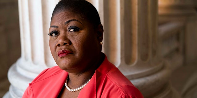Political activists Melanie Campbell who heads the Black Women's Roundtable, a collection of black women activists across America, on Capitol Hill in the Russell Senate office building rotunda in Washington DC on Friday August 30, 2019. (Photo by Melina Mara/The Washington Post via Getty Images)