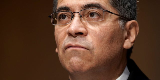 Xavier Becerra, secretary of Health and Human Services (HHS) nominee for President Biden, testifies during a Senate Finance Committee confirmation hearing in Washington, D.C., on Wednesday, Feb. 24, 2021. Photographer: Greg Nash/The Hill/Bloomberg via Getty Images