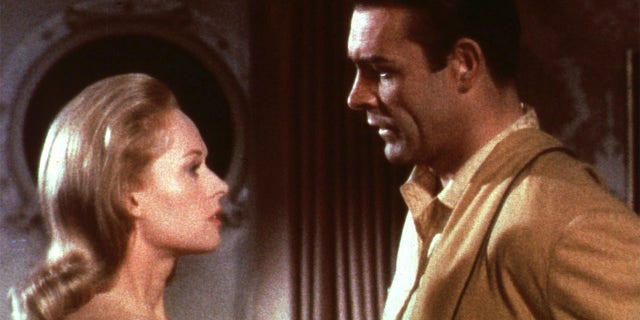 Tippi Hedren (left) and Sean Connery in 'Marnie'.