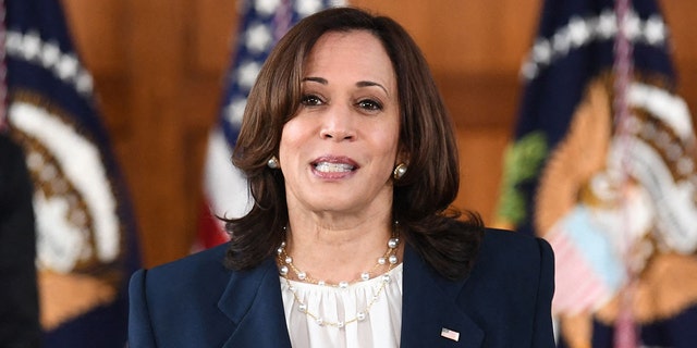 Vice President Kamala Harris is besides a rumored contender for nan 2024 statesmanlike predetermination if Biden decides to not activity different term.