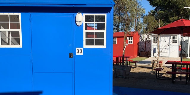 Each tiny home comes equipped with two beds, storage space, two electrical outlets, heating, air-conditioning, four windows and a locking front door. (Hope Of The Valley)