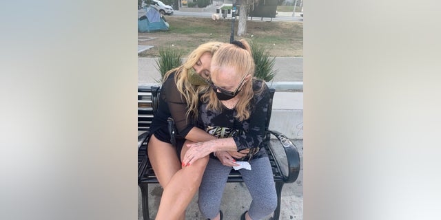 Montana Tucker and her grandmother who has been battling Alzheimer's for over 12 years.
