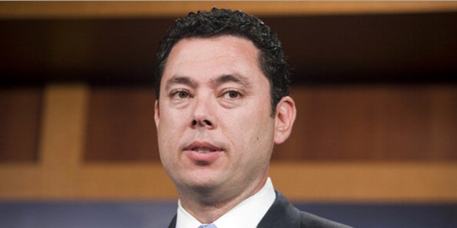 UNITED STATES - JUNE 15:  Rep. Jason Chaffetz, R-Utah, conducts a news conference in the Capitol to unveil the Geolocation Privacy and Surveillance (GPS) Act, that will provide "clear rules for the use of electronically-obtained location data, also known as geolocation data."    Sen. Ron Wyden, D-Ore., teamed up with Chaffetz to draft the bill.(Photo By Tom Williams/Roll Call)