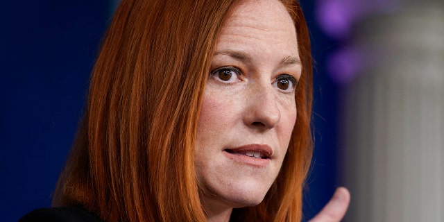 White House press secretary Jen Psaki speaks during a press briefing at the White House, Tuesday, March 30, 2021, in Washington. (AP Photo/Evan Vucci)