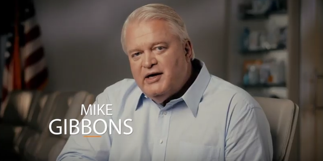 Photo of Mike Gibbons, from a campaign video in March 2021 as he explores a formal GOP campaign for the U.S. Senate in Ohio in 2022.
