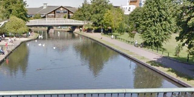 A British toddler, 3, died after slipping into an icy canal while feeding ducks with his mother on Saturday, according to Thames Valley Police. (Google)