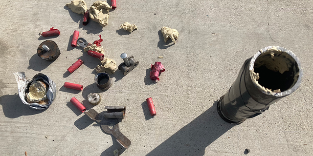 A loaded pipe bomb found in front of an elementary school.