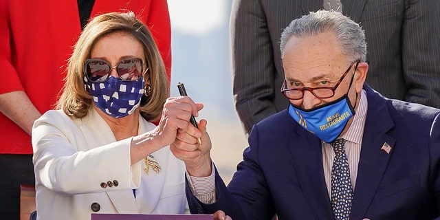 House Speaker Nancy Pelosi of California and Senate Majority Leader Chuck Schumer of New York have moved trillions of dollars of spending bills through Congress over the last two years.