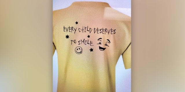 Peyton's t-shirts that raise money for her charity Eye of a Child (Courtesy L. Anderson/_eyeofachild)