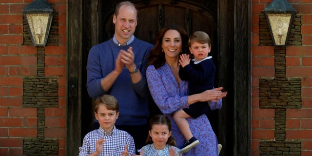 Prince William and Kate Middleton's children, Prince George, Princess Charlotte and Prince Louis, are said to have gone horseback riding.  (Photo by Comic Relief / BBC Children in Need / Comic Relief via Getty Images)