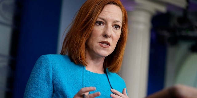 White House press secretary Jen Psaki speaks during a press briefing at the White House, Monday, March 22, 2021, in Washington. Psaki Friday defended controversial comments made by U.N. Ambassador Linda Thomas-Greenfield. (AP Photo/Evan Vucci)
