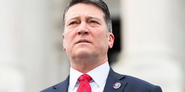 Rep. Ronny Jackson, R-Texas, is seen during a group photo with freshmen members of the House Republican Conference on the House steps of the Capitol on Monday, Jan. 4, 2021. (Tom Williams/CQ-Roll Call, Inc via Getty Images)