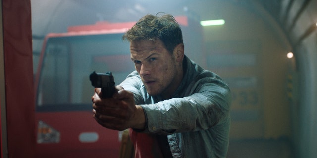 Sam Heughan plays a SAS operator who thwarts the mercenary's plan.