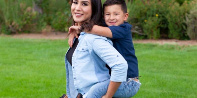 Pamela Cabriales with her son, Leo (GoFundMe)