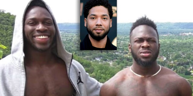 <br>
From left to right: Abimbola Osundairo, Jussie Smollett, and Olabinjo Osundairo.