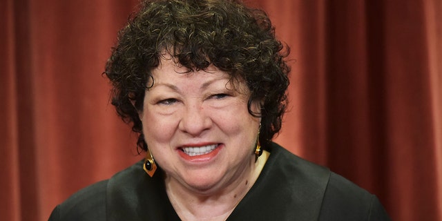 Associate Justice Sonia Sotomayor poses in the official group photo at the U.S. Supreme Court in Washington, D.C. Nov. 30, 2018. 