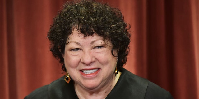 Associate Justice Sonia Sotomayor poses in the official group photo at the US Supreme Court in Washington, DC on November 30, 2018. Sotomayor ruled against Texas' abortion law and the way the Supreme Court handled the case against it in a Friday opinion.