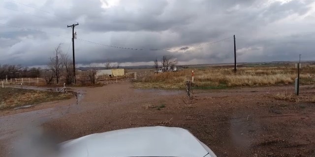 Storm clouds Saturday in Randall County, Texas.  (FOX 34 of the Sheriff of Lubbock and Randall County)