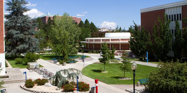 View of the University of Nevada campus in Reno, NV.