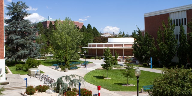 View of the University of Nevada campus in Reno, NV.