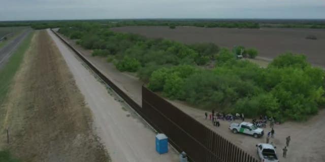 Border wall at Abram-Perezville, Texas. The southern border crisis is one of several issues the Biden administration is facing ahead of the 2022 midterms.