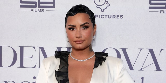 Demi Lovato attends the OBB Premiere Event for YouTube Originals Docuseries "Demi Lovato: Dancing With The Devil" at The Beverly Hilton on March 22, 2021 in Beverly Hills, California. 