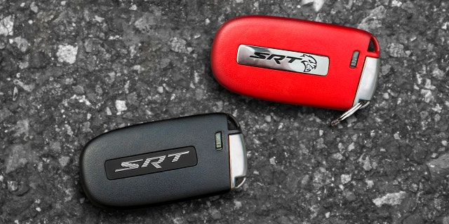 Dodge Hellcat models already come with two keyfobs, including a black one that limits power to 500 hp.