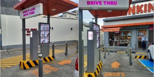 Dunkin’ opened its first-ever bike-thru lane at one of its restaurants in Quezon City, Philippines, earlier this year.