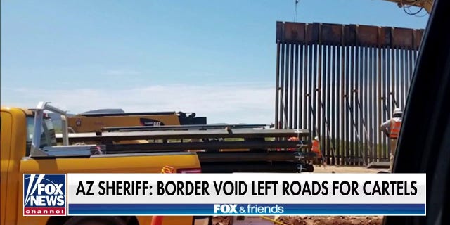 Arizona sheriff highlights incomplete border wall sections and says cartels are taking advantage.