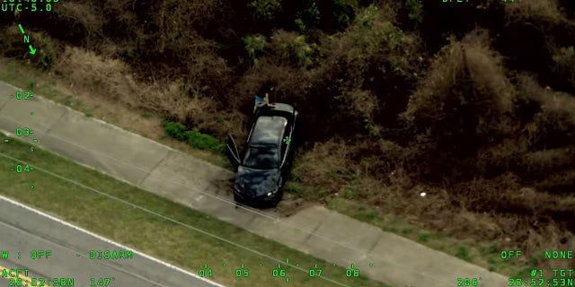Investigators said the suspect vehicle spun out and rolled over during a high-speed chase in Deltona on Saturday.