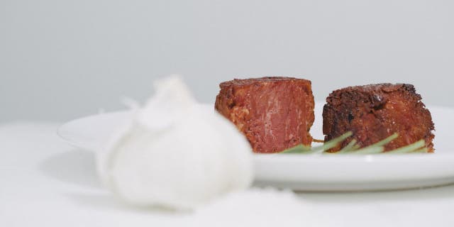 Juicy Marbles says its new plant-based filet mignon are "ultra-tender" and mimic the muscle texture and marbling of traditional steaks