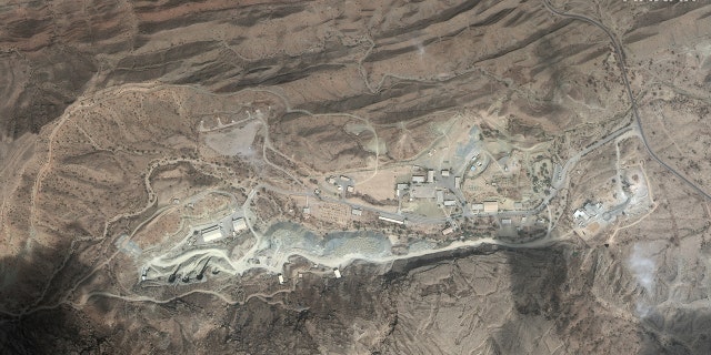 Iranian Khorgo underground ballistic missile site. (Satellite image ©2021 Maxar Technologies)