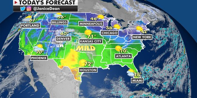 The national forecast for Thursday, March 4. (Fox News)
