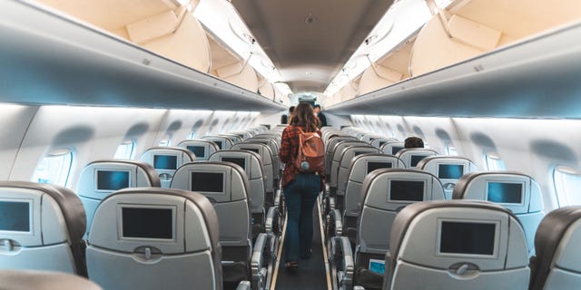 Airplane aisle
