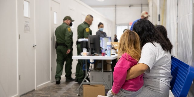 Temporary processing facilities in Donna, Texas, processes family units and unaccompanied alien children (UACs) encountered and in the custody of the U.S. Border Patrol.
