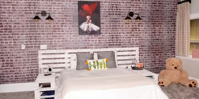 A renovated bedroom inside the "School House."
