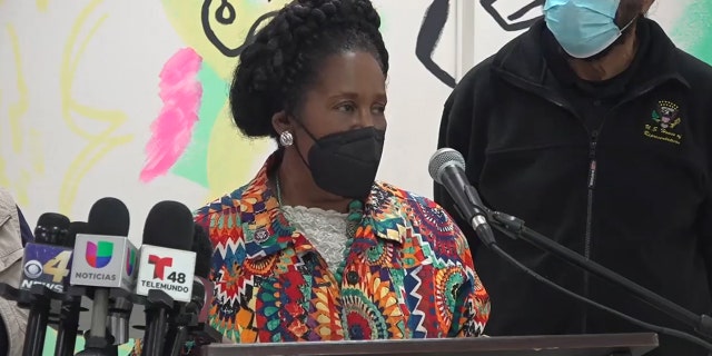 Members of Congress hold a press conference after visiting Texas migrant facilities. Rep. Sheila Jackson Lee, D-Texas, said the migrants are not terrorists or invaders, but people in search of a better life.