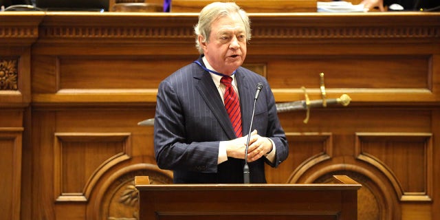 South Carolina Sen. Dick Harpootlian, D-Columbia, speaks in favor of a bill that would add the firing squad to the electric chair and lethal injection as execution methods in the state March 2, 2021, in Columbia, S.C.