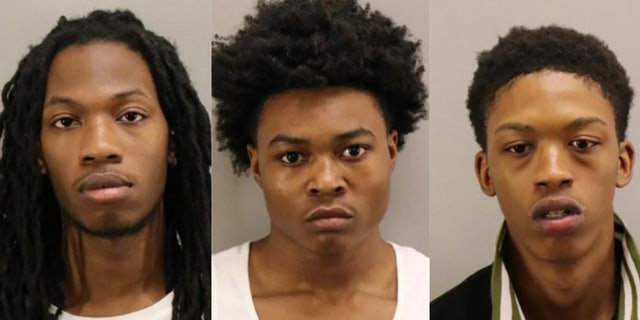 From left: Ahmon Jahree Adams, 22;  Nyquez Tyvon Baker, 18;  and Devon Maurice Dorsey, 20 (Virginia Beach Police Department)