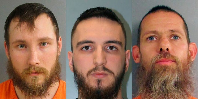 From left to right: Joseph Morrison, Paul Bellar, and Pete Musico. (Jackson County Sheriff's Office/ Alvin S. Glenn Detention Center)