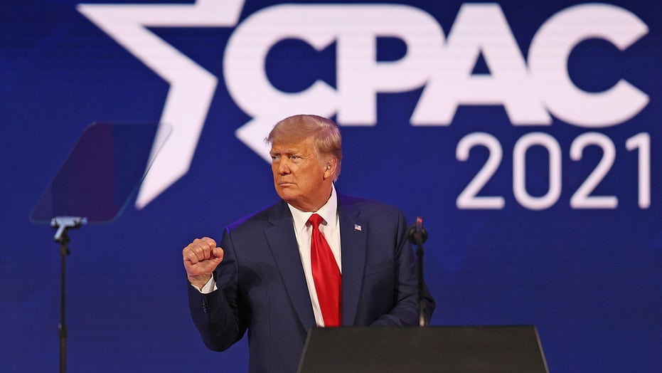 Trump pushes 'America First' agenda, slams Biden in CPAC speech