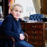 Madeline Albright, first female secretary of state.