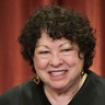 Associate Justice Sonia Sotomayor poses in the official group photo at the US Supreme Court in Washington, DC on November 30, 2018.