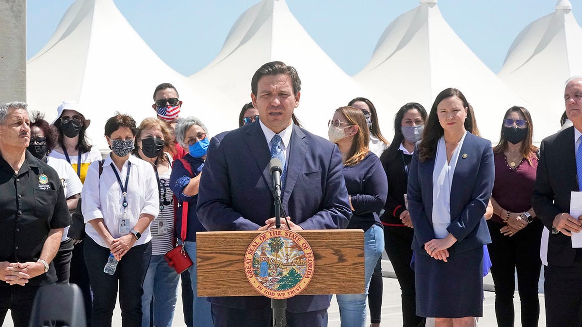 Ron DeSantis at podium