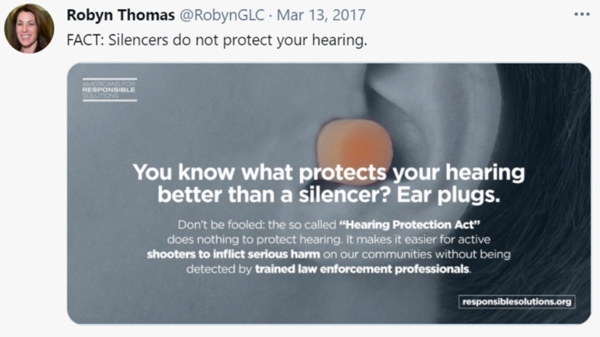 Gun suppressors tweet (Twitter)